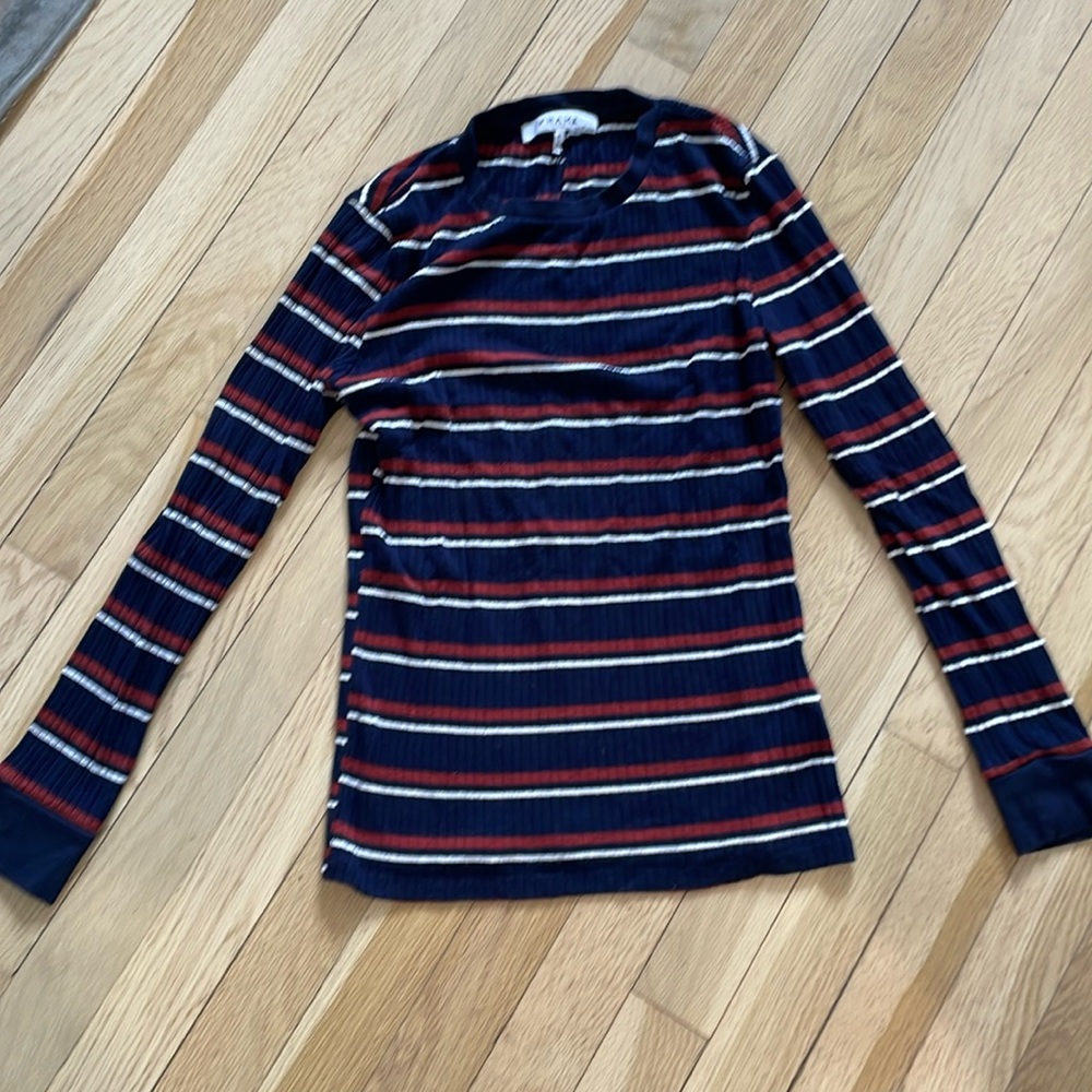 Frame stripped long sleeve, size small